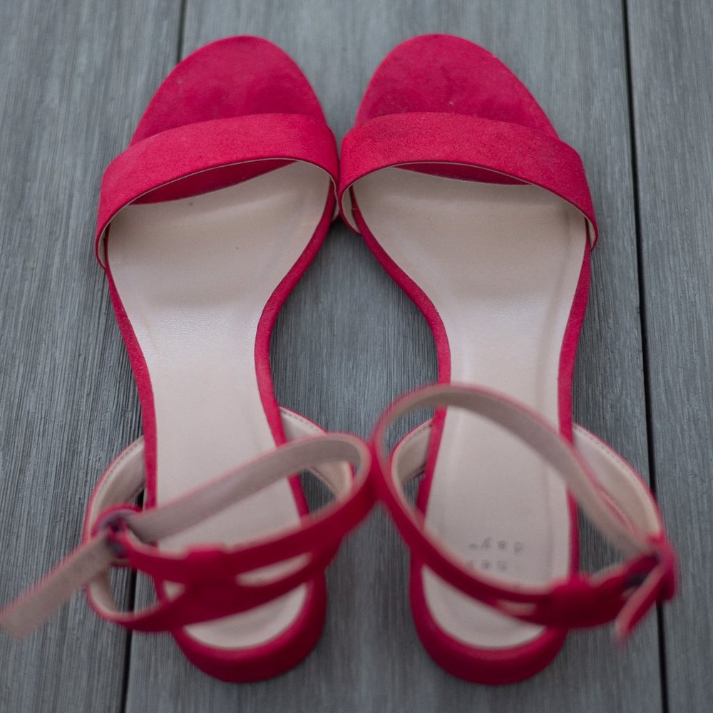 A New Day Pink Strappy Sandals - Size 11